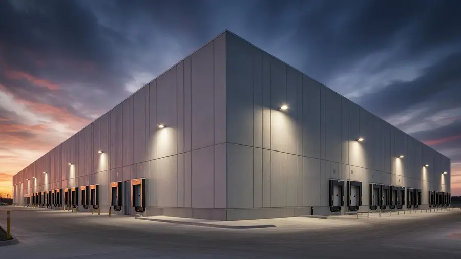 Finished commercial tilt-wall facility